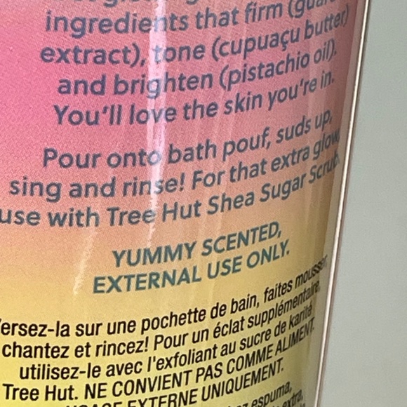 NWT - Tree Hut Sugar Scrub - Tropic Glow Sparkling Gel Wash - Picture 3 of 3